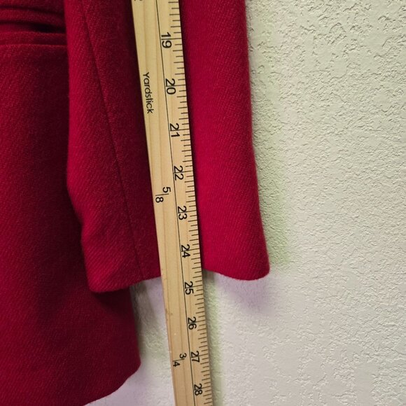 Vintage Womens Red Wool Blazer Size 10 The Weekend Holiday Christmas - Picture 9 of 9